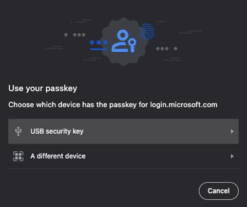 Image shows usb security screen