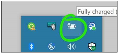 Mobile devices power level indicator